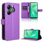 For Infinix Smart 8 Diamond Texture Leather Phone Case(Purple) - 1