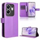 For Infinix Zero 30 4G Diamond Texture Leather Phone Case(Purple) - 1