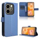 For Infinix Hot 40i 4G Diamond Texture Leather Phone Case(Blue) - 1