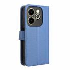 For Infinix Hot 40i 4G Diamond Texture Leather Phone Case(Blue) - 3