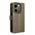 For Infinix Hot 40i 4G Diamond Texture Leather Phone Case(Brown) - 3