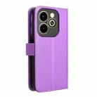 For Infinix Hot 40i 4G Diamond Texture Leather Phone Case(Purple) - 3