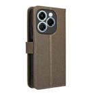 For Infinix Note 40X 5G Diamond Texture Leather Phone Case(Brown) - 3