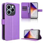 For Infinix Note 40X 5G Diamond Texture Leather Phone Case(Purple) - 1