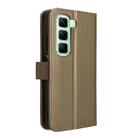 For Infinix Hot 50 4G Diamond Texture Leather Phone Case(Brown) - 3