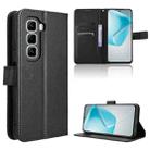 For Infinix Hot 50 Pro+ 4G Diamond Texture Leather Phone Case(Black) - 1
