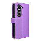 For Infinix Hot 50 Pro+ 4G Diamond Texture Leather Phone Case(Purple) - 3