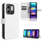 For Infinix Hot 50i 4G / Smart 9 4G Diamond Texture Leather Phone Case(White) - 1