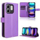 For Infinix Hot 50i 4G / Smart 9 4G Diamond Texture Leather Phone Case(Purple) - 1