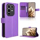 For Infinix Note 50 4G / Note 50 Pro 4G Diamond Texture Leather Phone Case(Purple) - 1
