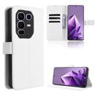 For Infinix Note 50 Pro+ Diamond Texture Leather Phone Case(White) - 1