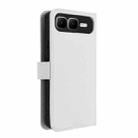 For Infinix Smart 10 Plus 4G Diamond Texture Leather Phone Case(White) - 3