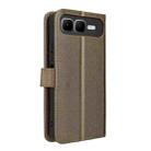 For Infinix Smart 10 Plus 4G Diamond Texture Leather Phone Case(Brown) - 3