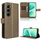For Infinix Hot 60i 4G / Hot 60 5G Diamond Texture Leather Phone Case(Brown) - 1