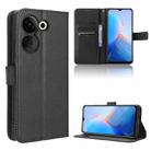 For Tecno Camon 20 Pro Diamond Texture Leather Phone Case(Black) - 1