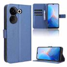 For Tecno Camon 20 Pro Diamond Texture Leather Phone Case(Blue) - 1