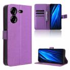 For Tenco Pova 5 Diamond Texture Leather Phone Case(Purple) - 1