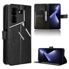For Tecno Pova 5 Pro Diamond Texture Leather Phone Case(Black) - 1