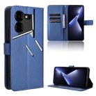 For Tecno Pova 5 Pro Diamond Texture Leather Phone Case(Blue) - 1