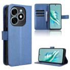 For Tecno Spark 20 4G Diamond Texture Leather Phone Case(Blue) - 1