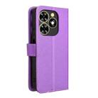 For Tecno Spark Go 2024 Diamond Texture Leather Phone Case(Purple) - 3