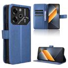 For Tecno Pova 6 Pro 5G Diamond Texture Leather Phone Case(Blue) - 1