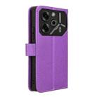 For Tecno Pova 6 Pro 5G Diamond Texture Leather Phone Case(Purple) - 3