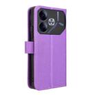 For Tecno Pova 6 4G Diamond Texture Leather Phone Case(Purple) - 3