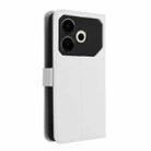 For Tecno Pova 6 Neo 4G Diamond Texture Leather Phone Case(White) - 3