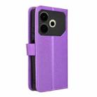 For Tecno Pova 6 Neo 4G Diamond Texture Leather Phone Case(Purple) - 3