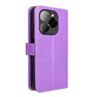 For Tecno Spark 20 Pro 5G Diamond Texture Leather Phone Case(Purple) - 3