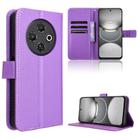 For Tecno Spark 30C 4G Diamond Texture Leather Phone Case(Purple) - 1