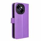 For Tecno Spark Go 1 / Pop 9 / Spark Go 2025 Diamond Texture Leather Phone Case(Purple) - 3