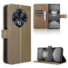 For Tecno Spark 30 4G Diamond Texture Leather Phone Case(Brown) - 1