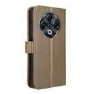 For Tecno Spark 30 4G Diamond Texture Leather Phone Case(Brown) - 3