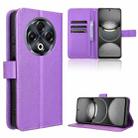 For Tecno Spark 30 4G Diamond Texture Leather Phone Case(Purple) - 1