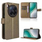 For Tecno Camon 40 Premier 5G Diamond Texture Leather Phone Case(Brown) - 1