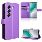 For Tecno Camon 40 4G Diamond Texture Leather Phone Case(Purple) - 1