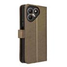 For Tecno Pova 7 4G Diamond Texture Leather Phone Case(Brown) - 3