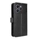 For Tecno Spark 40 4G Diamond Texture Leather Phone Case(Black) - 3