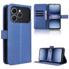 For Tecno Spark 40 4G Diamond Texture Leather Phone Case(Blue) - 1