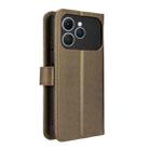 For Tecno Spark 40 4G Diamond Texture Leather Phone Case(Brown) - 3