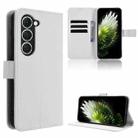 For Tecno Spark 40 Pro 4G Diamond Texture Leather Phone Case(White) - 1