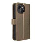 For Tecno Spark 40C Diamond Texture Leather Phone Case(Brown) - 3