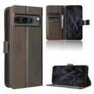 For Google Pixel 8 Pro Diamond Texture Leather Phone Case(Brown) - 1