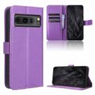 For Google Pixel 8 Pro Diamond Texture Leather Phone Case(Purple) - 1