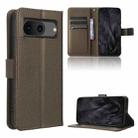 For Google Pixel 8 Diamond Texture Leather Phone Case(Brown) - 1