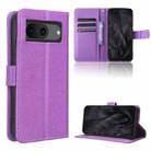 For Google Pixel 8 Diamond Texture Leather Phone Case(Purple) - 1