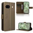 For Google Pixel 8a Diamond Texture Leather Phone Case(Brown) - 1