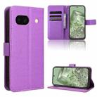 For Google Pixel 8a Diamond Texture Leather Phone Case(Purple) - 1